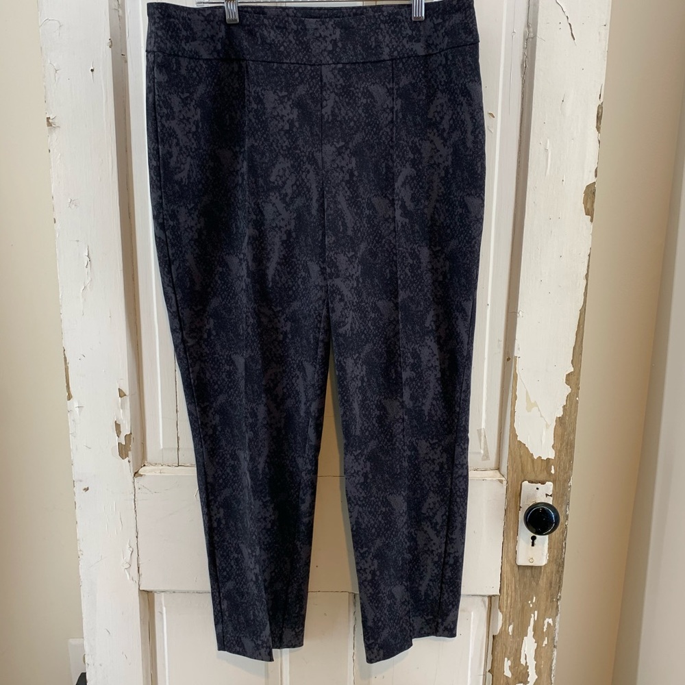 Thin Her Black Grey Print Pants